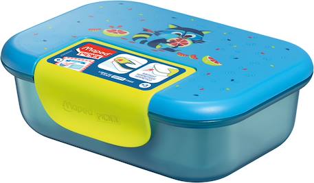 Boîte repas pour enfant Jungle fever+Lapin - violet rose+Raton laveur - bleu vert+Toucan - turquoise orange 11 - vertbaudet enfant 