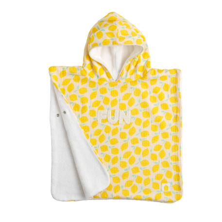 Poncho de bain bébé en coton - pop Jaune+Rose+Vert 2 - vertbaudet enfant 