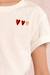 T-shirt imprimé multi-cœurs Offwhite 2 - vertbaudet enfant 