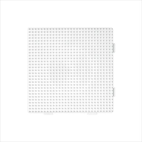 Plaque carré assemblage perles plastique midi blanche Blanc 2 - vertbaudet enfant 
