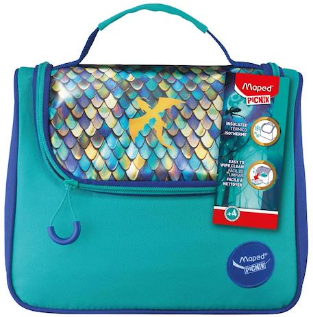 Sac à déjeuner avec bandoulière Bleu 4 - vertbaudet enfant 