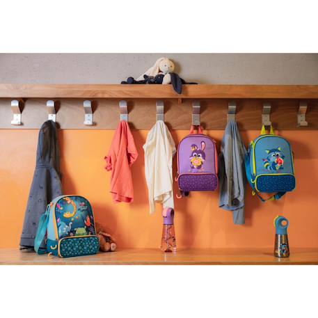 Sac à déjeuner isotherme pour enfant Jungle fever+Lapin - violet rose+Raton laveur - bleu vert+Toucan - turquoise orange 17 - vertbaudet enfant 