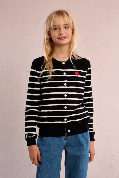 Fille-Gilet rayé