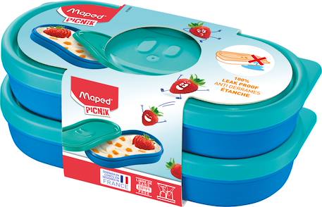Lot de boîtes à encas Bleu 1 - vertbaudet enfant 