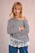Pull en maille rayé Offwhite/navy blue 1 - vertbaudet enfant 