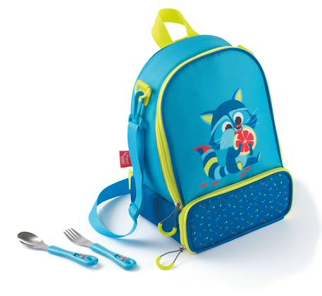 Sac à déjeuner isotherme pour enfant Jungle fever+Lapin - violet rose+Raton laveur - bleu vert+Toucan - turquoise orange 14 - vertbaudet enfant 