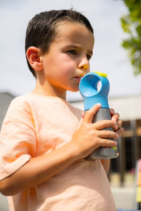 Gourde enfant inox étanche Bleu+Vert+Violet 2 - vertbaudet enfant 