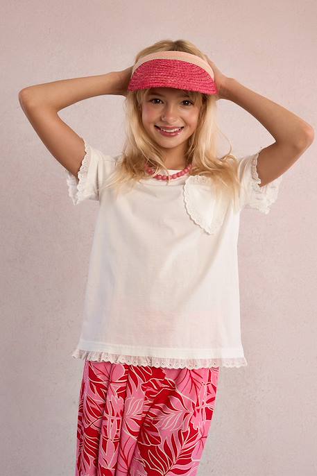 T-shirt cœur Offwhite 4 - vertbaudet enfant 