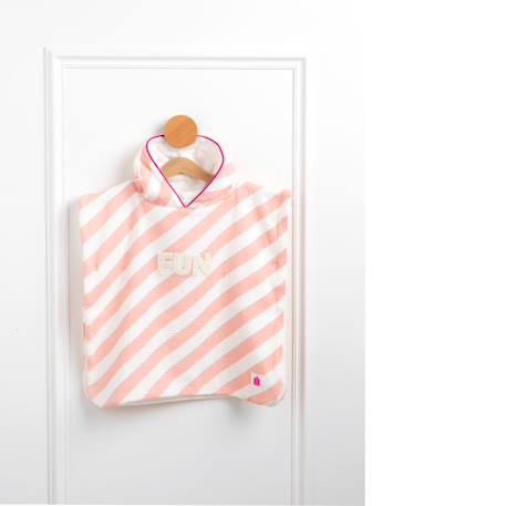 Poncho de bain bébé en coton - pop Jaune+Rose+Vert 8 - vertbaudet enfant 