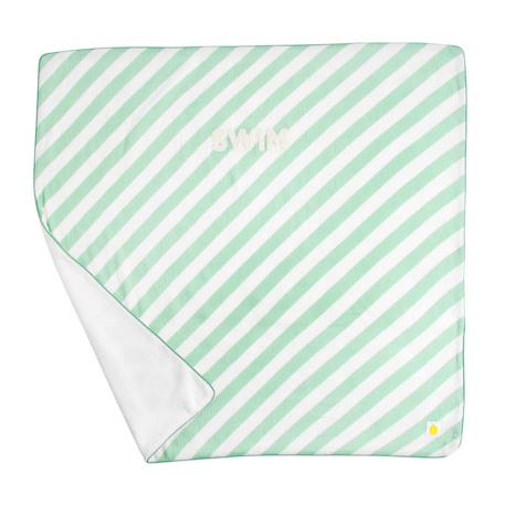 Serviette de bain / plage double gaze de coton imprimé Jaune+Rose+Vert 13 - vertbaudet enfant 