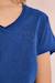 T-shirt col v Blue denim 5 - vertbaudet enfant 