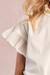 T-shirt manches à volants Offwhite 2 - vertbaudet enfant 