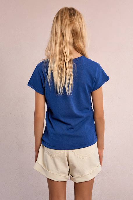 T-shirt col v Blue denim 3 - vertbaudet enfant 