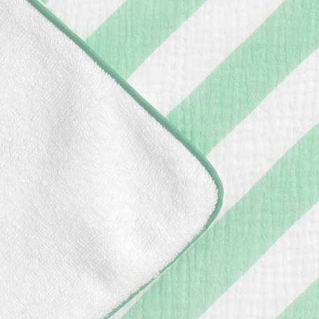 Serviette de bain / plage double gaze de coton imprimé Jaune+Rose+Vert 15 - vertbaudet enfant 
