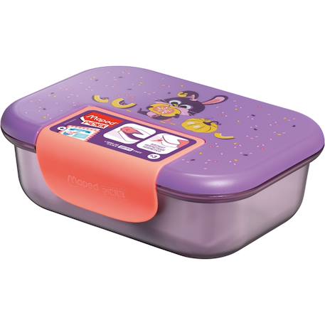 Boîte repas pour enfant Jungle fever+Lapin - violet rose+Raton laveur - bleu vert+Toucan - turquoise orange 7 - vertbaudet enfant 