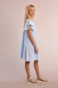 -Robe babydoll rayée