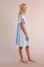 Robe babydoll rayée Light blue+Old pink 1 - vertbaudet enfant 