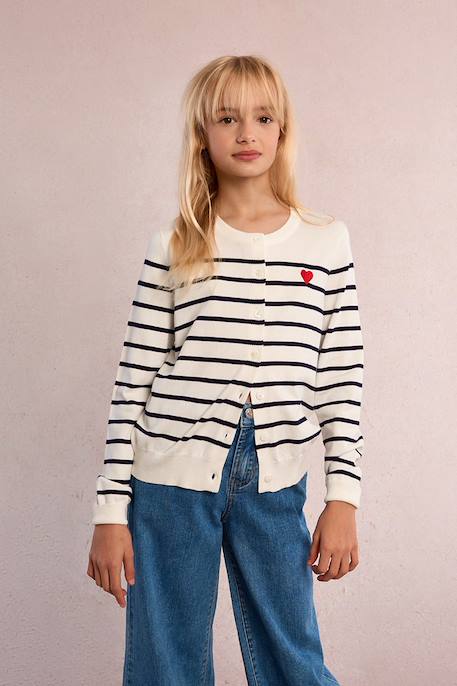 Fille-Gilet rayé