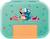Boîte repas pour enfant Jungle fever+Lapin - violet rose+Raton laveur - bleu vert+Toucan - turquoise orange 17 - vertbaudet enfant 