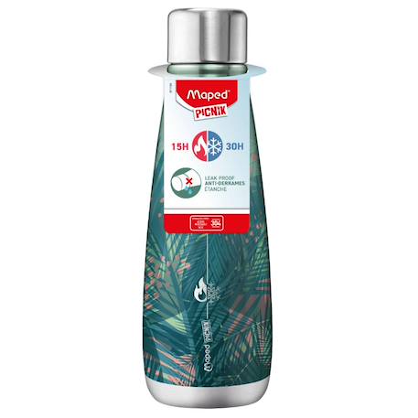 Bouteille isotherme en acier inoxydable Bleu+Ikat+Rose+Solaris+Vert 14 - vertbaudet enfant 