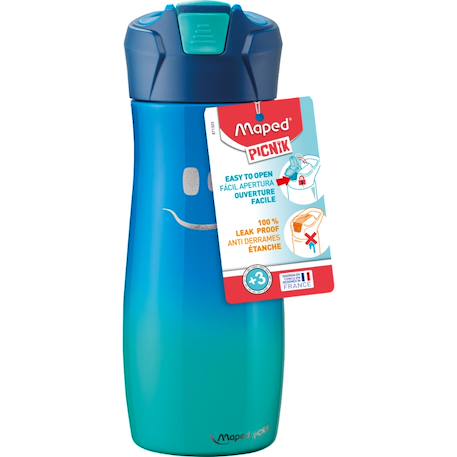 Gourde en inox pour enfant Lagoon+Rouge 4 - vertbaudet enfant 