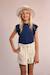 Top fantaisie Navy blue+Noir 4 - vertbaudet enfant 