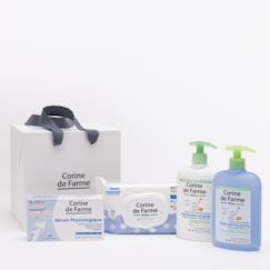 Puériculture-Toilette de bébé-Le bain-Soin du corps-Coffret naissance bébé essentiels soins et toilette