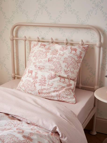 Taie d'oreiller coton 'esprit petit jouy' Jouy bleu+Jouy rose 6 - vertbaudet enfant 
