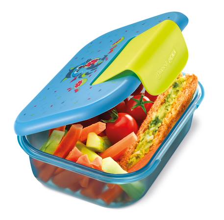 Boîte repas pour enfant Jungle fever+Lapin - violet rose+Raton laveur - bleu vert+Toucan - turquoise orange 12 - vertbaudet enfant 
