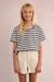 T-shirt rayé Navy blue+Noir 4 - vertbaudet enfant 