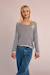 Pull en maille rayé Offwhite/navy blue 3 - vertbaudet enfant 