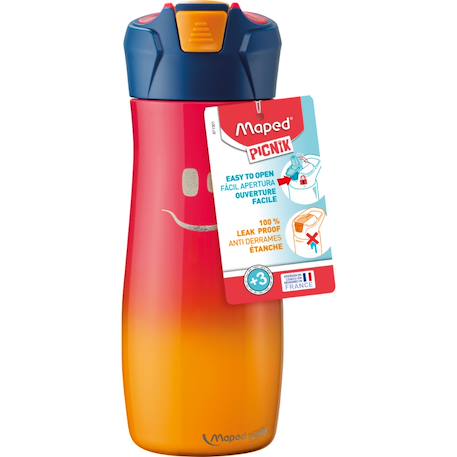 Gourde en inox pour enfant Lagoon+Rouge 9 - vertbaudet enfant 