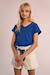T-shirt col v Blue denim 2 - vertbaudet enfant 
