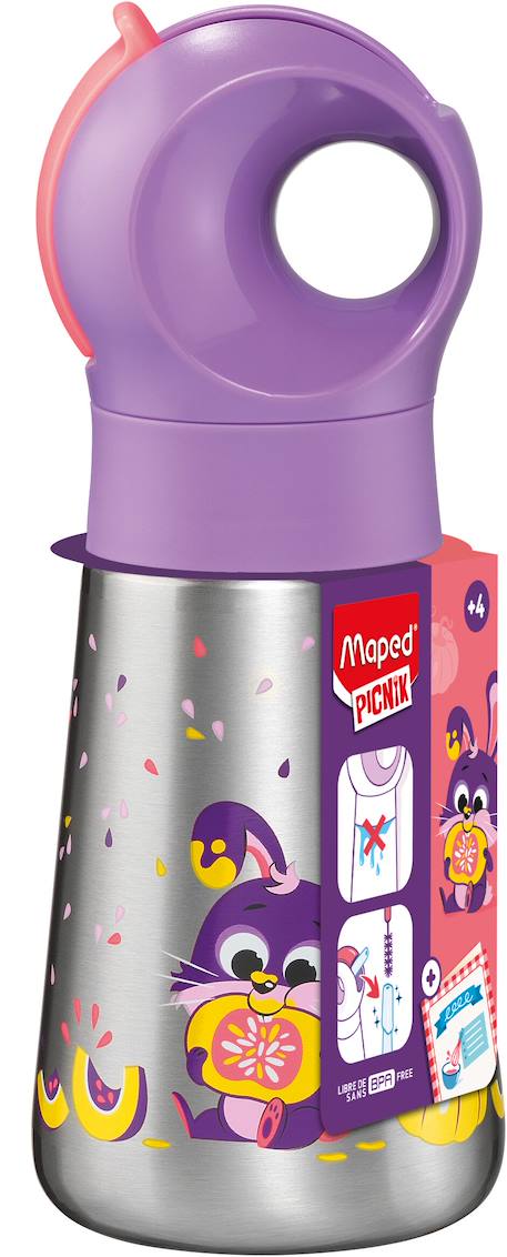 Gourde enfant inox étanche Bleu+Vert+Violet 16 - vertbaudet enfant 