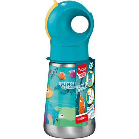 Gourde enfant inox étanche Bleu+Vert+Violet 10 - vertbaudet enfant 