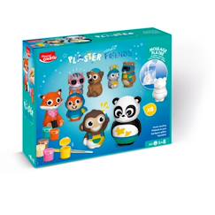 Jouet-Activités artistiques et musicales-Coffret plâte moulage animaux