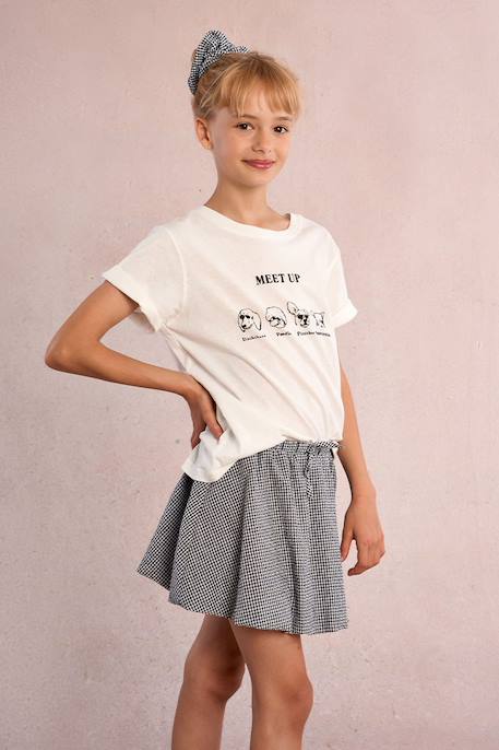 T-shirt imprimé chiens Offwhite 4 - vertbaudet enfant 