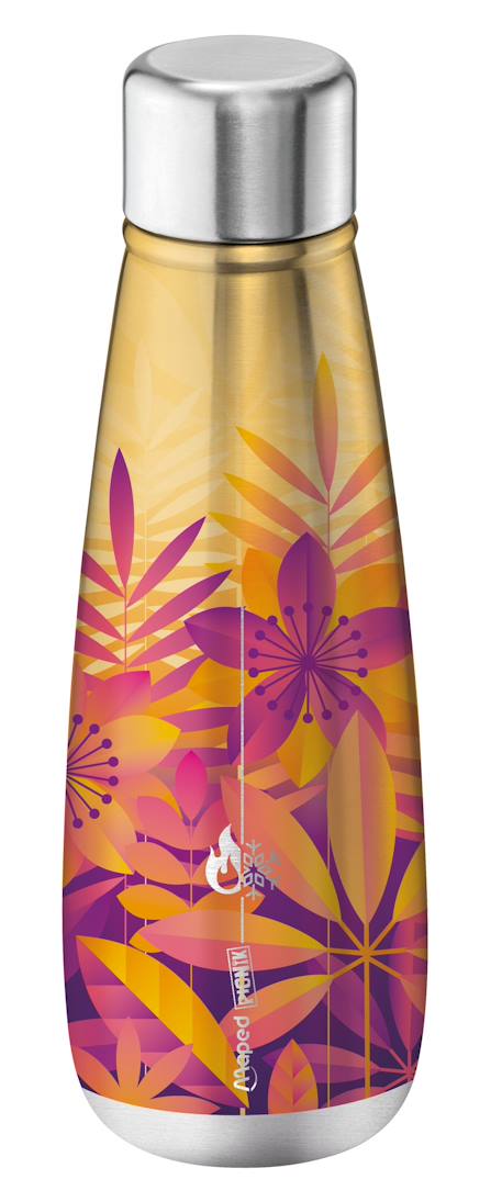 Bouteille isotherme en acier inoxydable Bleu+Ikat+Rose+Solaris+Vert 12 - vertbaudet enfant 