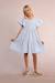 Robe babydoll rayée Light blue+Old pink 2 - vertbaudet enfant 
