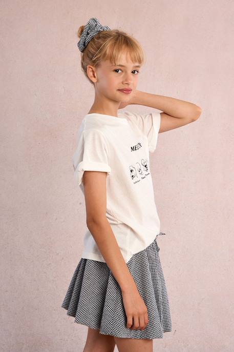 T-shirt imprimé chiens Offwhite 1 - vertbaudet enfant 