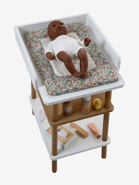Matelas à langer pour poupon en gaze de coton Petites Fleurs+Rétro Flower 4 - vertbaudet enfant 