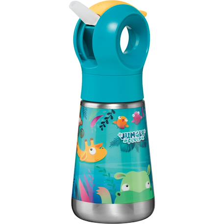 Gourde enfant inox étanche Bleu+Vert+Violet 7 - vertbaudet enfant 