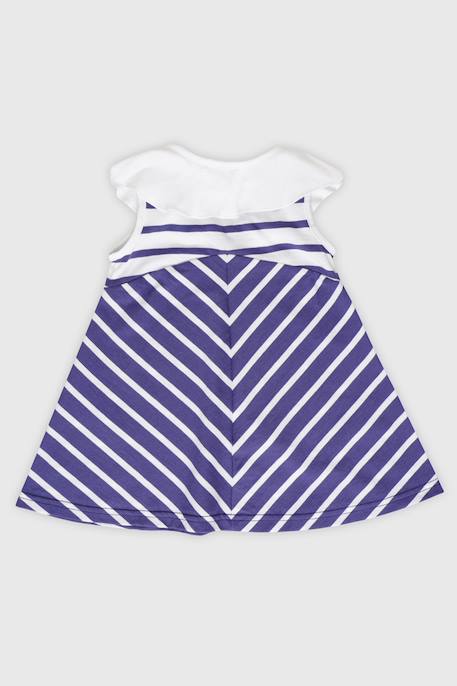 Robe rayée en coton léger bébé Skipper/blanc 3 - vertbaudet enfant 