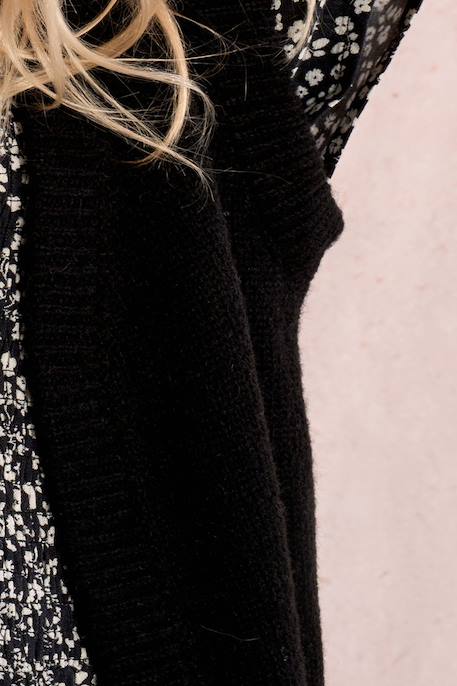 Gilet ouvert Noir+Offwhite 5 - vertbaudet enfant 