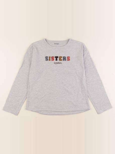 Tee-shirt - 8 ans Gris 1 - vertbaudet enfant 