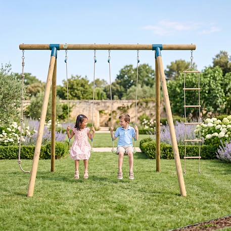 Portique 2,30 m topwood alti 2 - 4 enfants Bois 1 - vertbaudet enfant 