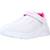 Baskets enfant fille légère souple Blanc+Bleu turq+Bleu turquoise 4 - vertbaudet enfant 
