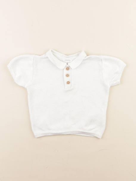Pull - 12 mois Blanc 1 - vertbaudet enfant 