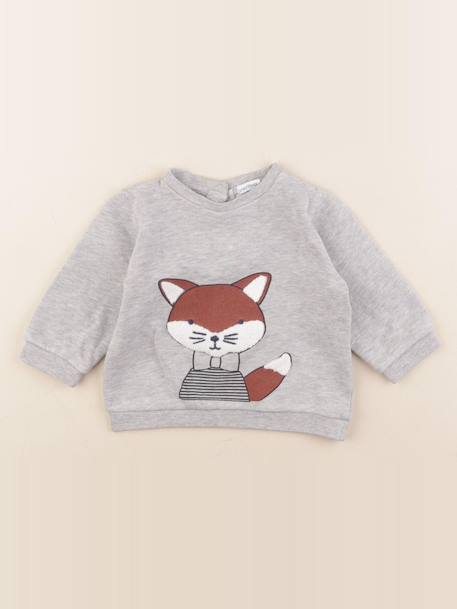 Sweat - 12 mois Gris 1 - vertbaudet enfant 