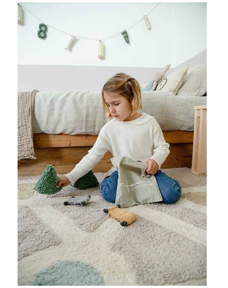 Tapis enfant lavable en coton ecocity Gris 6 - vertbaudet enfant 
